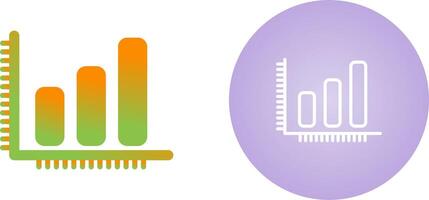 Balkendiagramm-Vektorsymbol vektor