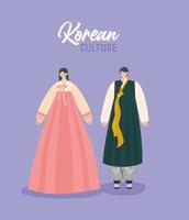 koreanisches kulturplakat vektor