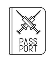 Gestaltung des Impfpasses vektor