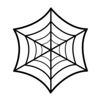 Halloween-Spinnennetz-Symbol-Vektor-Design vektor