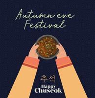 Chuseok Festival Kartell vektor