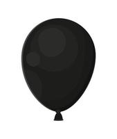 schwarzes Ballondesign vektor