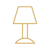 Home Lampe Linienstil Symbol Vektor Design