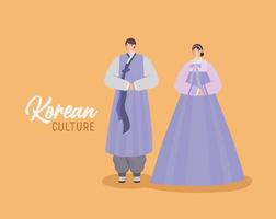 koreansk kulturdesign vektor