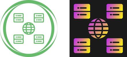 Inhalt Lieferung Netzwerk Vektor Symbol