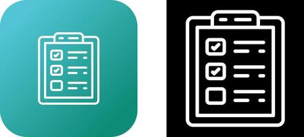 Checkliste Vektor Icon