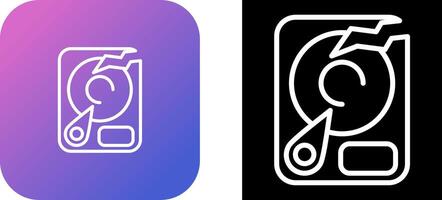Vektorsymbol für Festplatte vektor