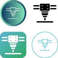 Laser- Schneiden Maschine Vektor Symbol