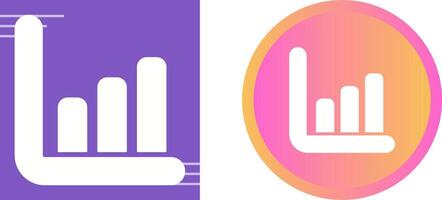 Diagram histogram vektor ikon