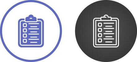 Vektorsymbol für Zwischenablage-Checkliste vektor