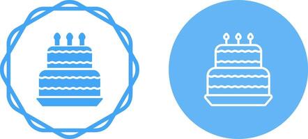Vektorsymbol für Geburtstagstorte vektor