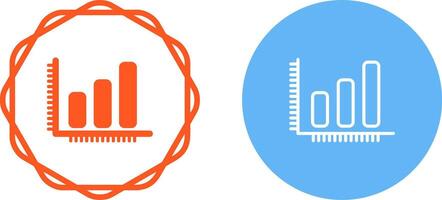 Balkendiagramm-Vektorsymbol vektor