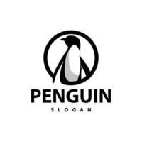 abstrakt Pinguin Logo Produkt Abzeichen eben Vektor abstrakt Vorlage Polar- Vogel einfach Tier