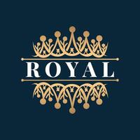 krona logotyp design enkel skön lyx Smycken kung och drottning prinsessa kunglig mall illustration vektor