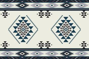 navajo Stammes- Vektor nahtlos Muster. einheimisch amerikanisch Ornament. ethnisch Süd Western Dekor Stil. Boho geometrisch Ornament. Vektor nahtlos Muster. Mexikaner Decke, Teppich. gewebte Teppich Illustration.