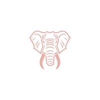 ai generiert Elefant Logo Stil Design Vektor Illustration von ein Elefant Kopf