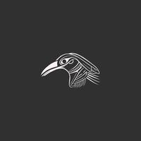 ai genererad egyptisk Gud horus logotyp ikon design. elegant lyx platt vektor. vektor