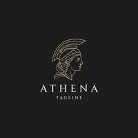 ai generiert Athena das Göttin Vektor Logo Design