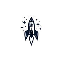 ai generiert Vektor Vorlage Rakete starten Logo Konzept Design