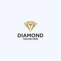 ai generiert Diamant Logo Design stilvoll Diamant Erfolg Unternehmen Symbol vektor