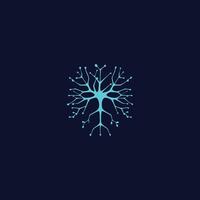 ai generiert Mensch Neuron Logo Design, Symbol Vektor