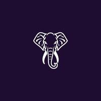 ai generiert Elefant Logo Stil Design Vektor Illustration von ein Elefant Kopf