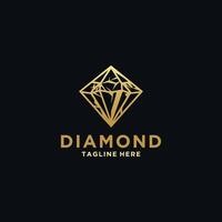 ai generiert Diamant Logo Design stilvoll Diamant Erfolg Unternehmen Symbol vektor