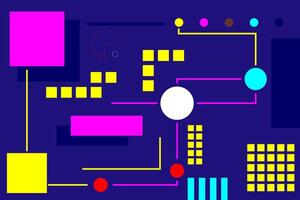 abstrakt memphis geometrisk mönster lutning form bakgrund mall vektor