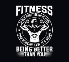 gym t -shirt design vektor