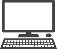 Desktop-Computersymbol vektor