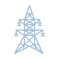 Blau elektrisch Turm Symbol vektor