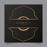 elegant ramadan hälsning kort. - vektor. vektor