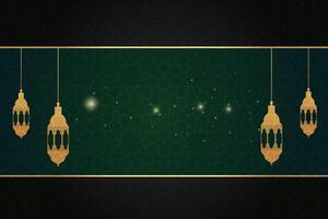 ramadan, eid al-fitr, islamic ny år moské bakgrund hälsning kort vektor