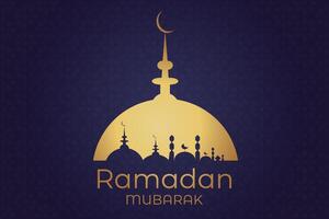 luxuriös eid al-fitr, Ramadhan Urlaub Dekoration Gruß Karte vektor