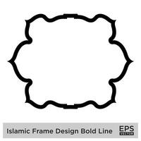 islamic ram design djärv linje svart stroke silhuetter design piktogram symbol visuell illustration vektor