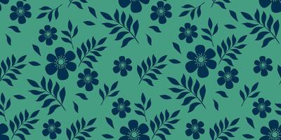 nahtlos Vektor Muster im asiatisch Stil im modisch Farben mit Silhouetten von Blumen und Blätter. können Sein benutzt zum Textilien, Drucke, Tapeten, Hintergründe.