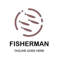 Fischer Logo im Weiß Hintergrund. kostenlos Vektor