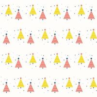 Fichte Neu Jahr Weihnachten Baum Symbol nahtlos Muster. minimalistisch abstrakt kindisch komisch Textil- drucken. Grafik Fichte Baum Kinder Stoff Stil Dekoration. Verpackung Papier, Hintergrund, Molkerei Startseite Design vektor