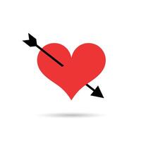 kärlek hjärta vektor design element. kärlek symbol för hjärtans dag.