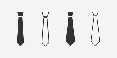 slips ikon uppsättning vektor. slips vektor ikon. slips och slips symbol.