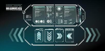 trogen vektor hud gränssnitt skärm design. digital länktexter titlar. hud ui gui trogen användare gränssnitt skärm element uppsättning.