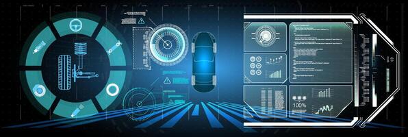 trogen vektor hud gränssnitt skärm design. digital länktexter titlar. hud ui gui trogen användare gränssnitt skärm element uppsättning.