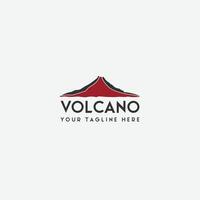 Vulkan Berg Logo Vektor