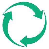 Grün recyceln Symbol vektor
