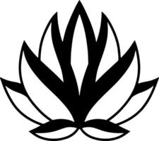 Lotus Blume Gekritzel Symbol Gravur vektor