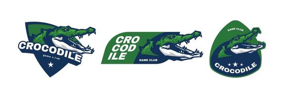 Krokodil Sport Logo Vorlage vektor