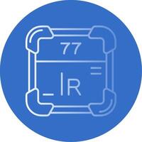 Iridium Gradient Linie Kreis Symbol vektor