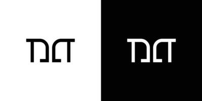 enkel och modern m logotyp design vektor