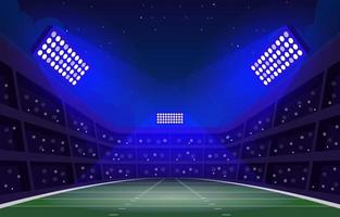 Superbowl-Stadion bei Nacht vektor