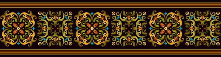 vektor abstrakt dekorativ etnisk dekorativ illustration. färgrik rand bakgrund